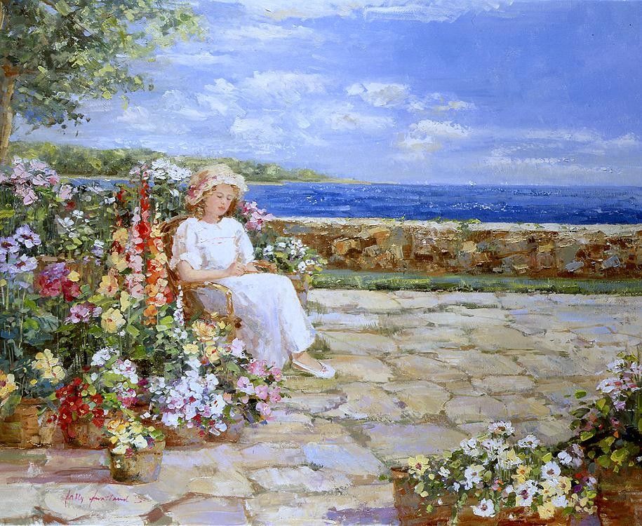 Sally Swatland Afternoon on the Terrace
